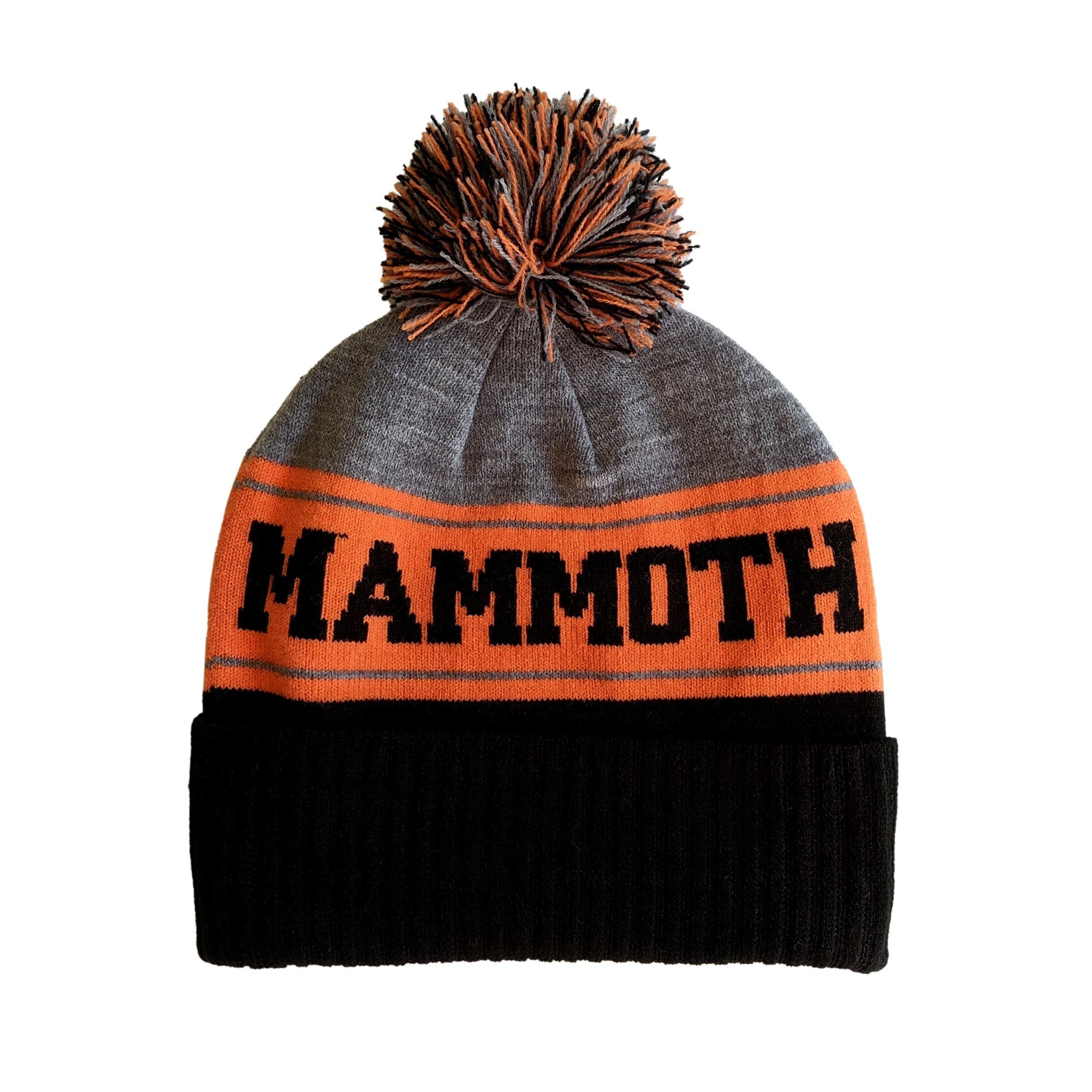 Mammoth Beanie orange/grey/black Etsy