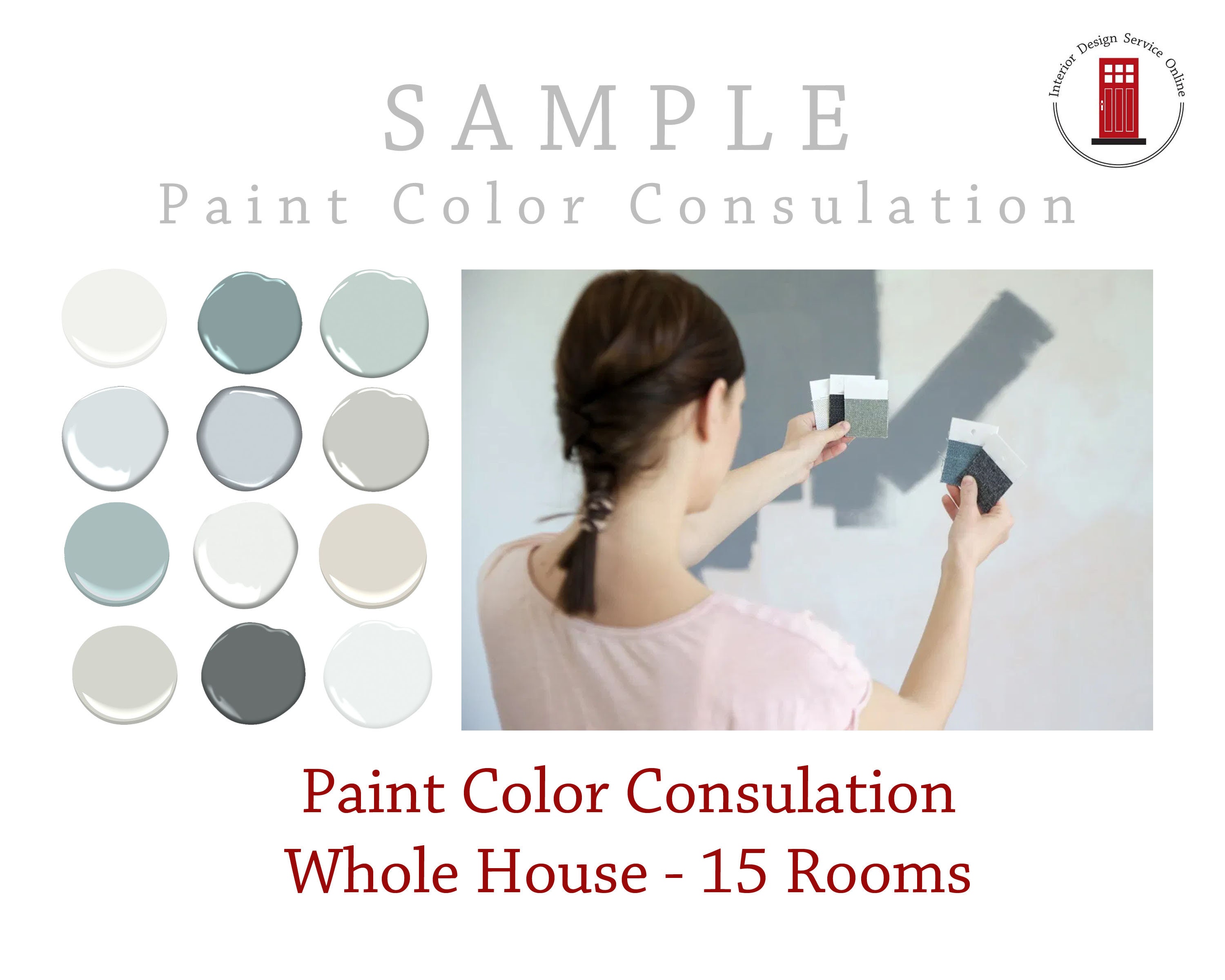 Interior Paint Color Consultation Home Paint Scheme Whole Etsy