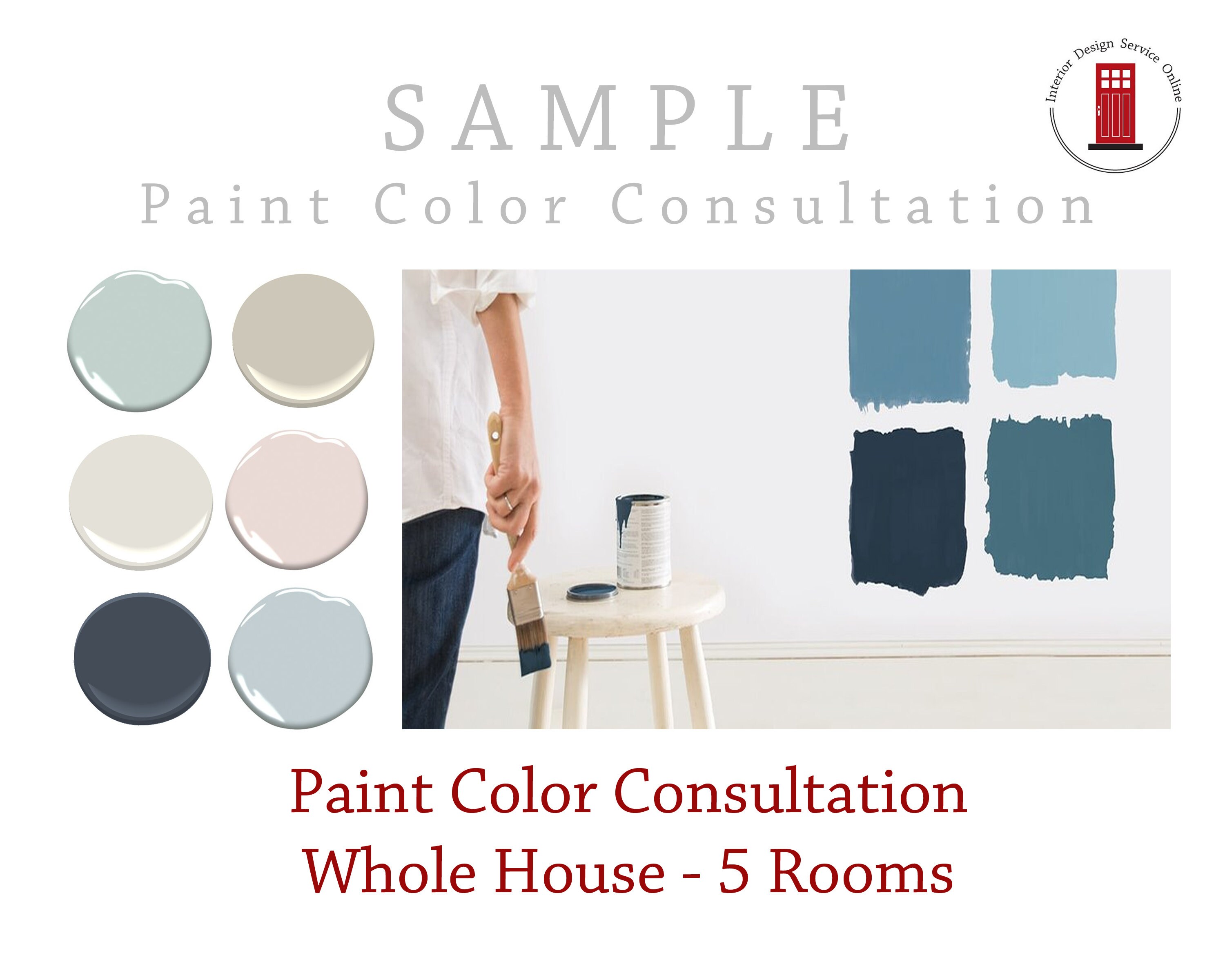 Whole House Paint Color Selection Interior Paint Color Etsy