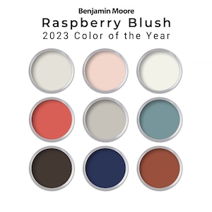 Benjamin Moore Raspberry Blush Paint Palette 2023 | Whole House Paint Color Palette