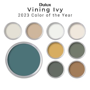Dulux Vining Ivy Paint Palette 2023 Color | Dulux Canada Interior Paint Colors for Home