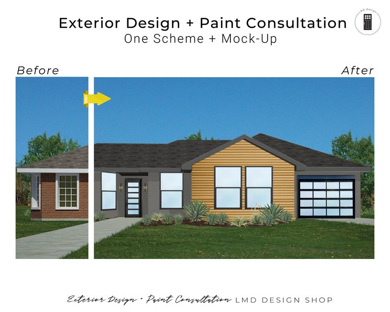 Virtual Exterior Design Scheme Exterior Design & Paint Color Etsy