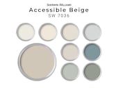 Accessible Beige Sherwin Williams Paint Color Palette | Accessible Beige Whole House Paint Palette