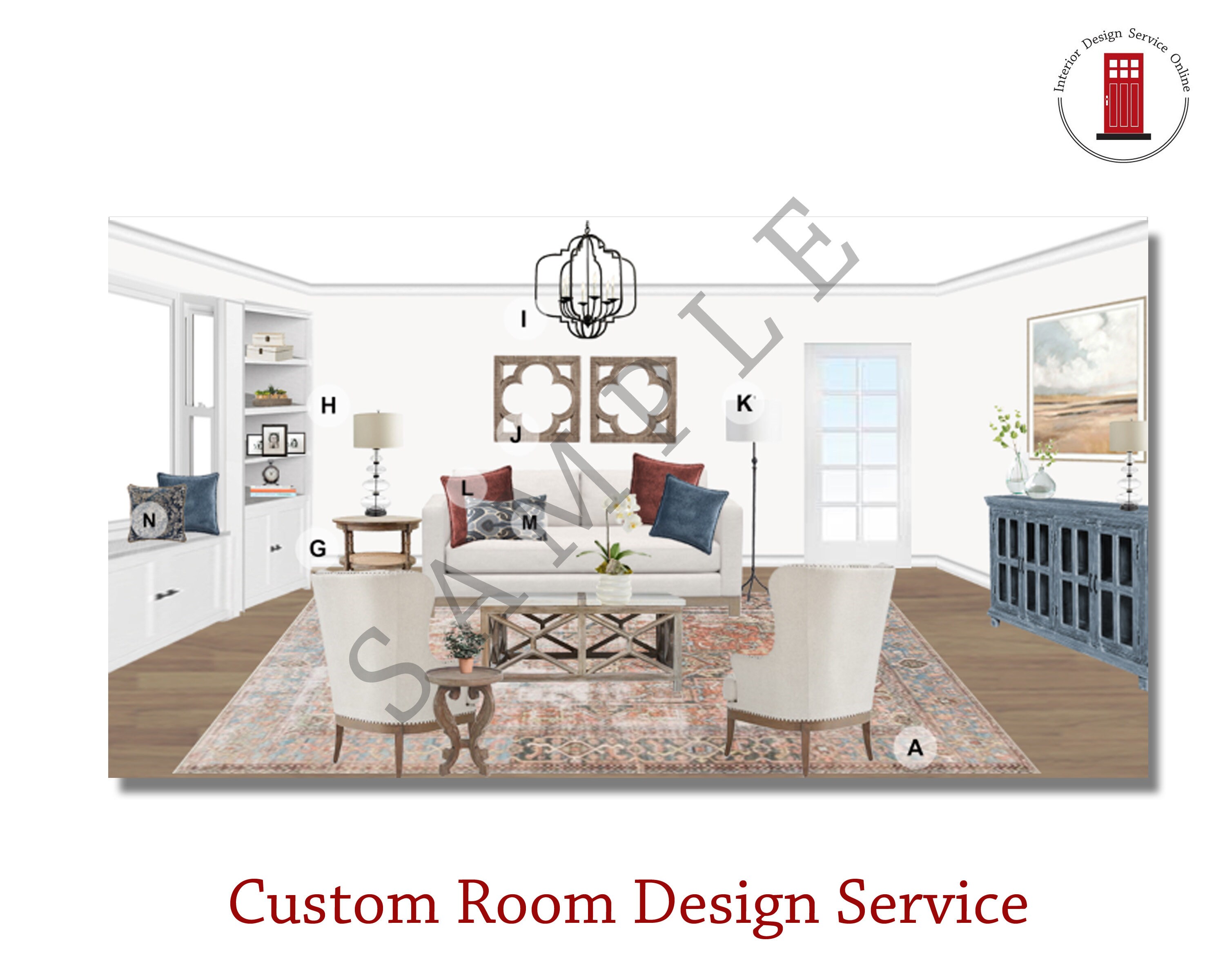 Custom Interior Room Design Online Interior Design Service Etsy
