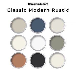 Benjamin Moore Modern Rustic Paint Palette | Whole House Paint Color Palette
