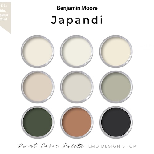 Japandi Sherwin Williams Paint Color Palette Whole House Etsy Australia
