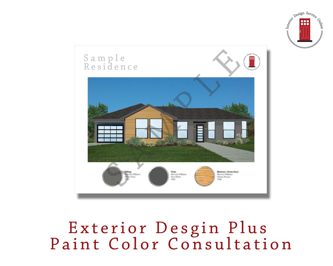Virtual Exterior Design Scheme Exterior Design & Paint Color Etsy