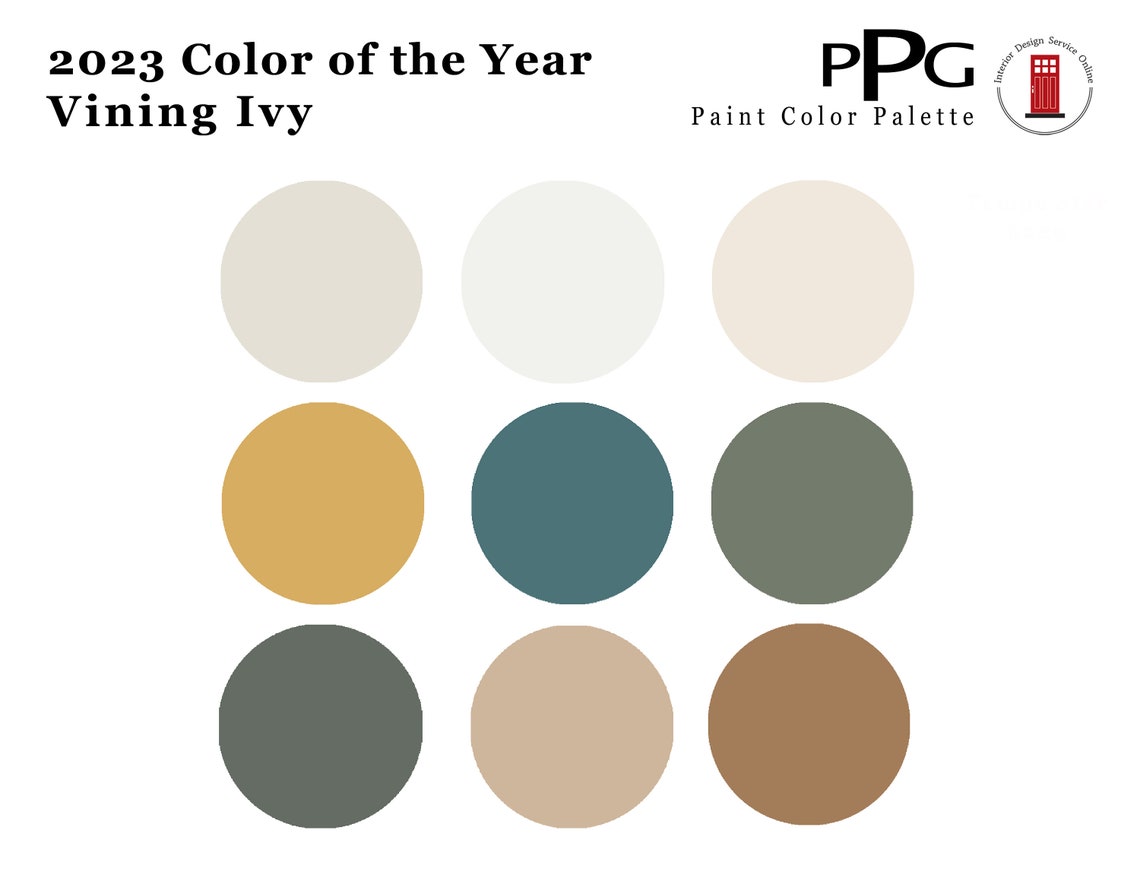 2023 Color of the Year PPG Vining Ivy PPG 2023 Color of the Etsy