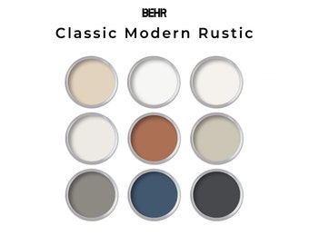 Rustikale moderne Behr Paint Farbpalette | Interior Home Farbpalette