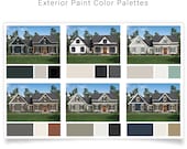 Farmhouse Exterior Paint Palettes | House Exterior Paint Colors