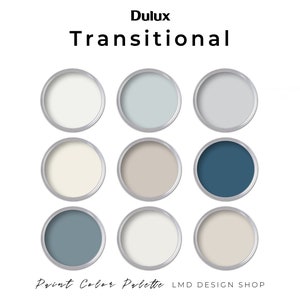 Transitional Dulux Paint Color Palette | Interior Paint Palette Dulux ...