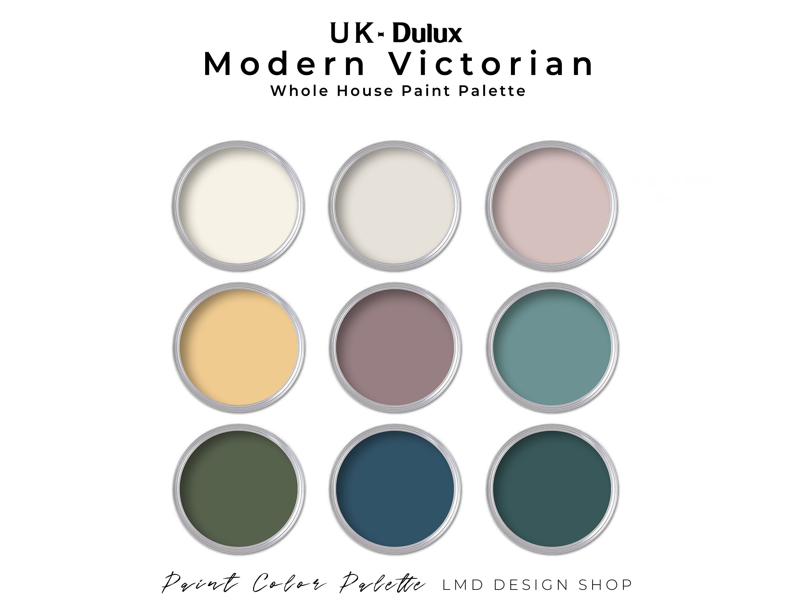 Uk Color Guide UK Dulux Victorian Paint Color Palette Modern Victorian Dulux UK ...