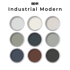 Behr Industrial Modern Paint Color Palette | Whole House Paint Palette