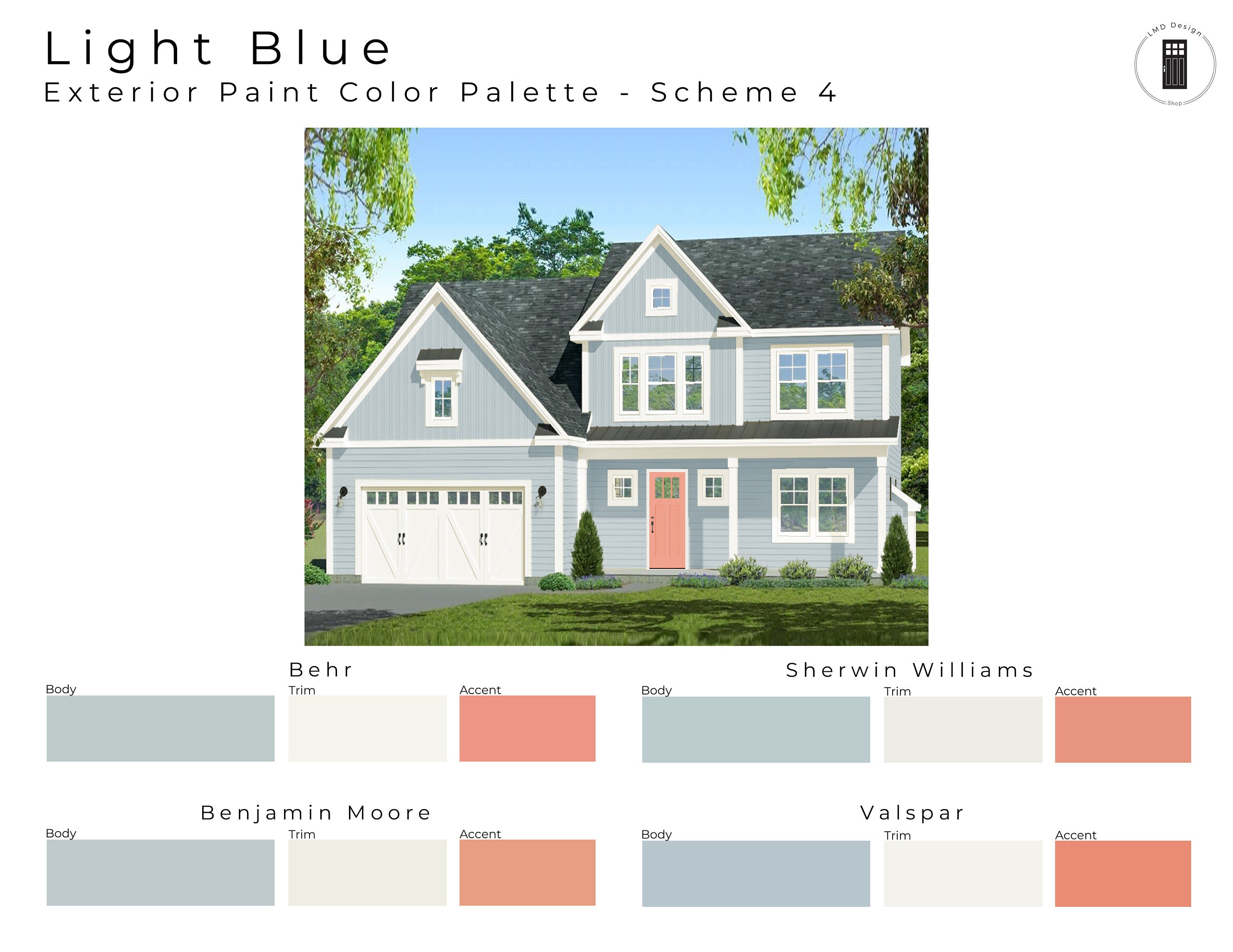 Light Blue Exterior House Paint Palettes Light Blue House Exterior Il Fullxfull.5533004783 37d1