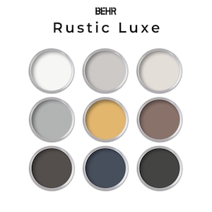 Behr Rustic Moody Paint Color Palette | Whole House Rustic Paint Palette