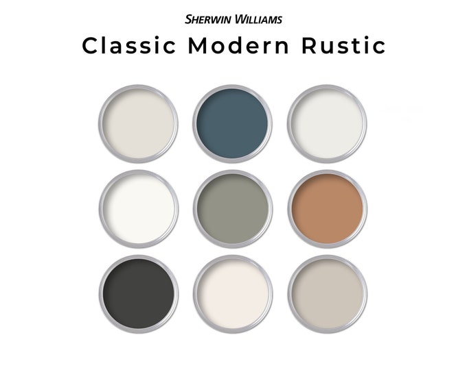Modern Rustic - SHERWIN WILLIAMS Interior Paint Palette - Etsy Canada