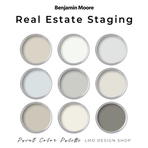 Benjamin Moore Paint Color Palette Real Estate Staging | Interior Paint ...