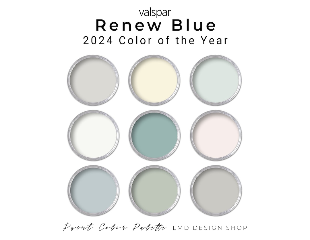 Valspar 2024 Color Renew Blue Paint Palette Whole House Beach Paint