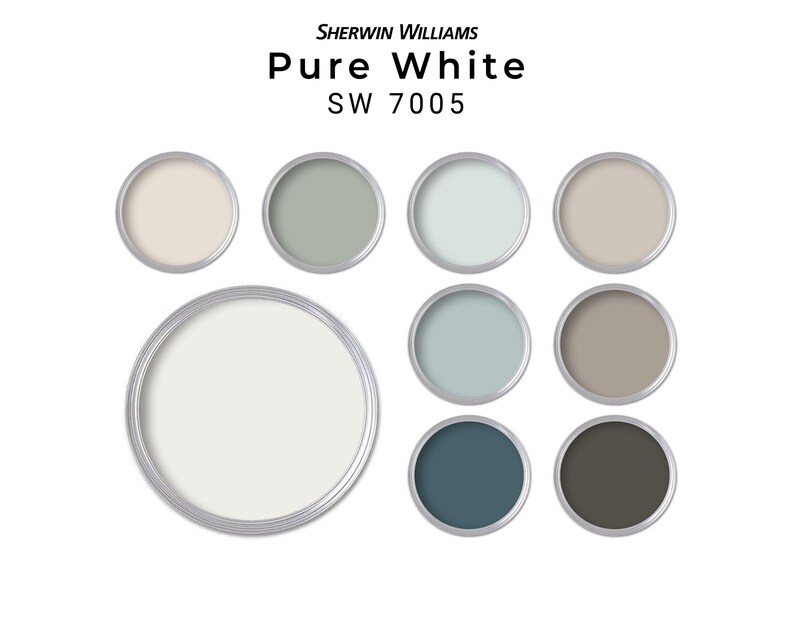 White Kitchen Cabinet Palette | Sherwin Williams Kitchen Color Scheme ...