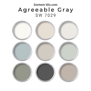 Agreeable Gray Paint Palette Sherwin Williams | Whole House Paint Palette