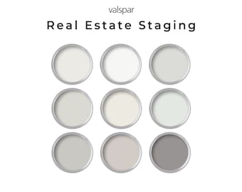 Valspar Neutral Paint Color Palette | Whole House Palette for Real Estate Staging