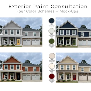 Exterior Paint Color Consultation and Renderings | Home Exterior Color Selections
