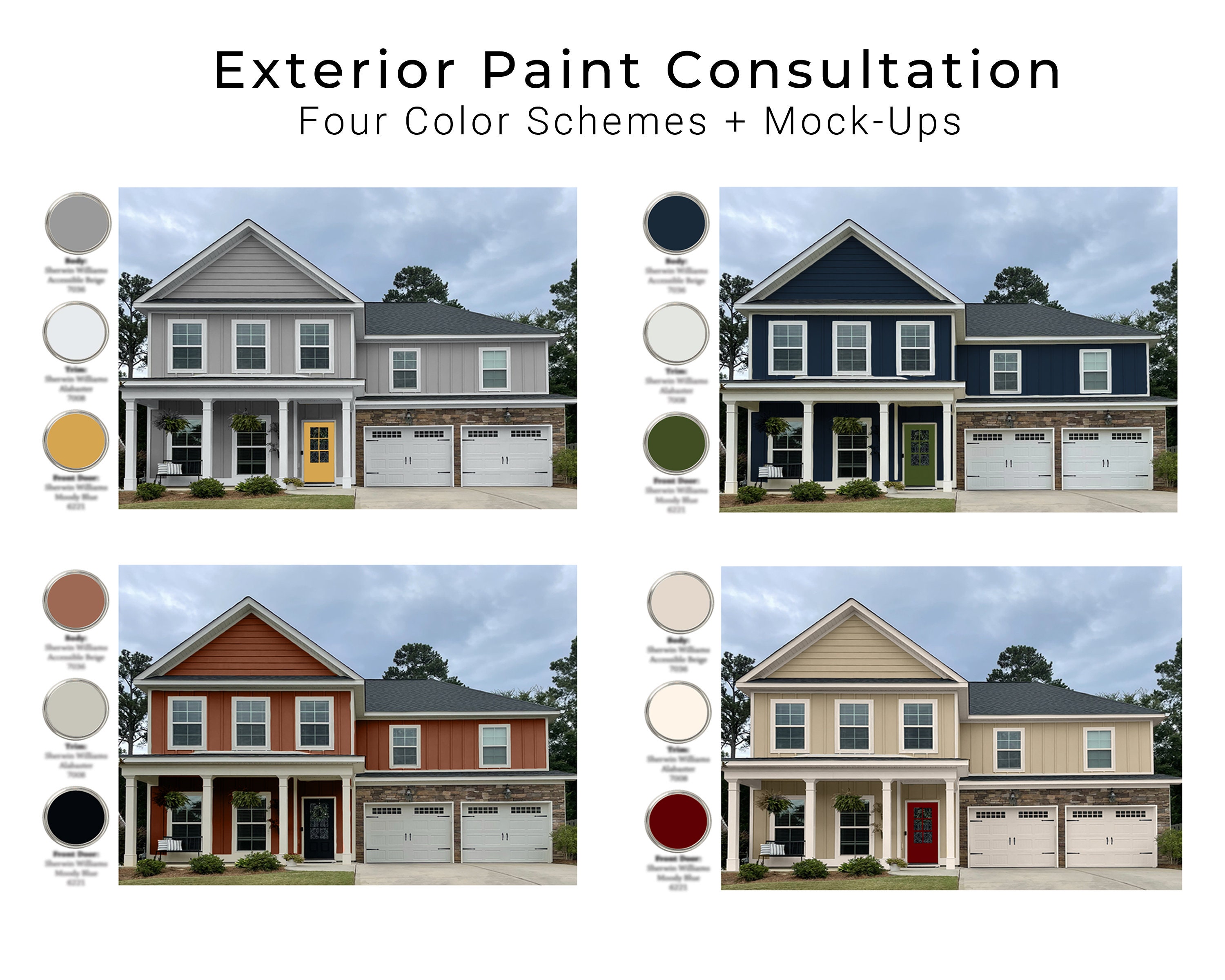 Choosing Exterior Paint Schemes Interactive Paint Color Consultations
