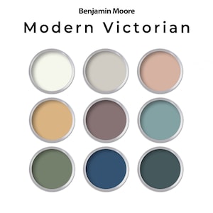 Victoriaanse Benjamin Moore verfkleurenpalet | Verfpalet voor het hele huis