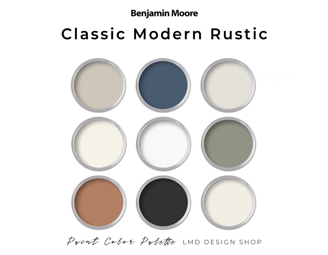 Benjamin Moore Modern Rustic Paint Palette Whole House Paint Color ...
