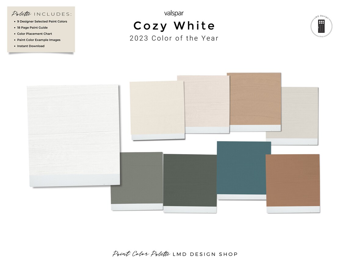 Valspar 2023 Color of Year Cozy White Valspar Cozy White Etsy