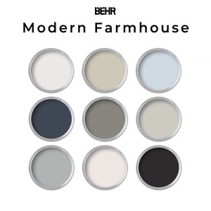Modern Farmhouse Behr Paint Color Palette | House Color Palette