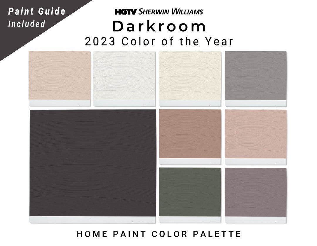 Darkroom 2023 Hgtv Sherwin Williams Color Year 2023 Color Etsy