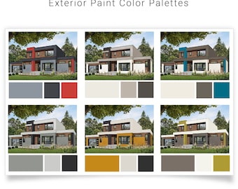 Modern Exterior Paint Colors | 6 Contemporary House Color Schemes