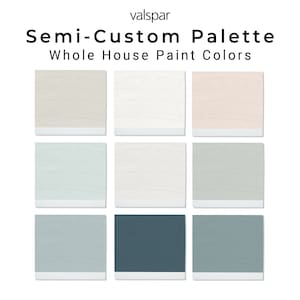 Custom Valspar Paint Color Palette | Home Paint Color Selection