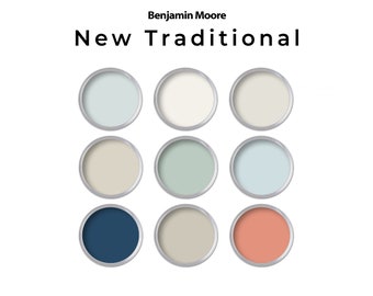 Benjamin Moore Traditional Paint Color Palette | Whole House Paint Palette