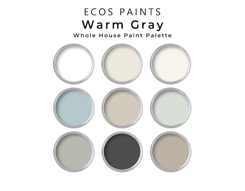 ECOS Eco-friendly Warm Gray Paint Color Palette | No VOC Non-toxic ...