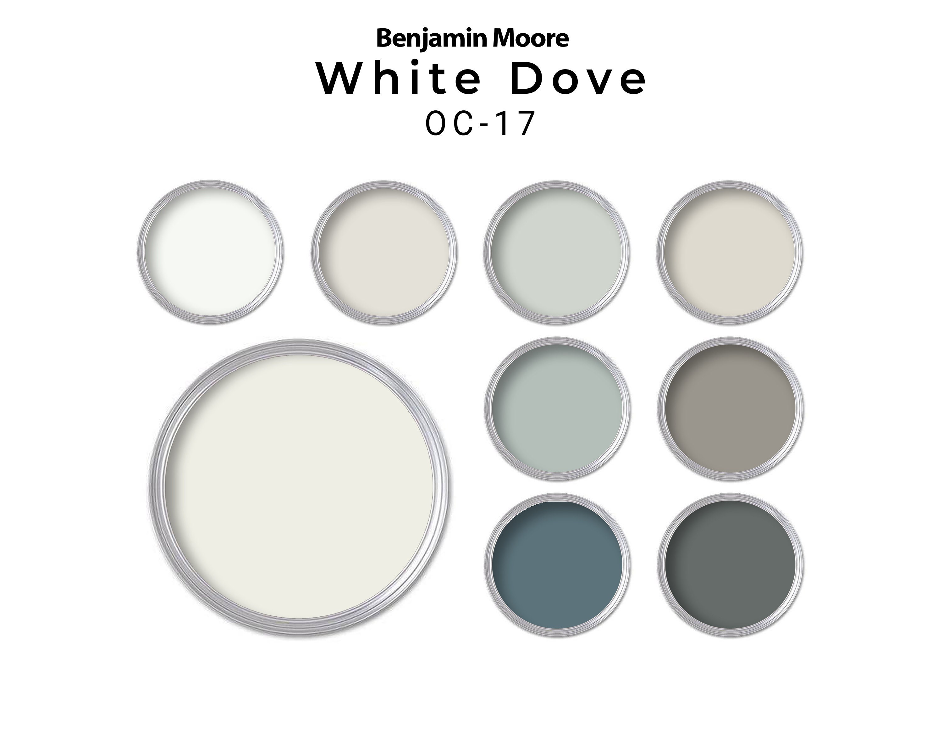 Benjamin Moore White Dove Paint Colors | Whole House Coordinating 