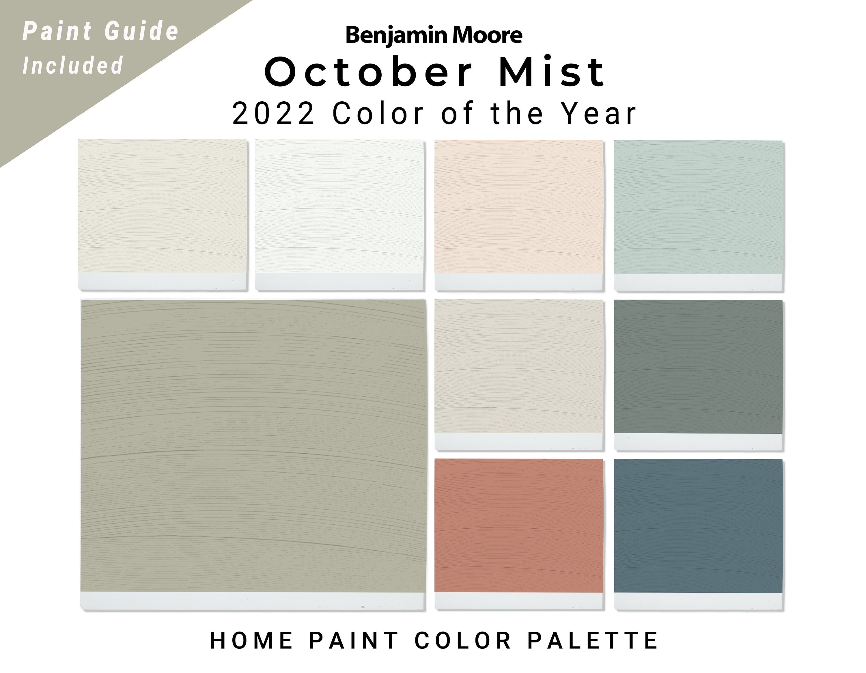 Benjamin Moore 2022 Color of Year October Mist Benjamin Moore Etsy Ireland