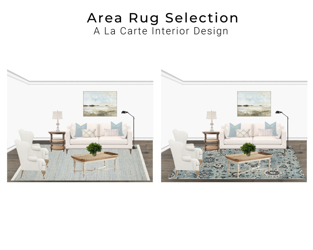 Interior Design Service | Area Rug Selection - Etsy
