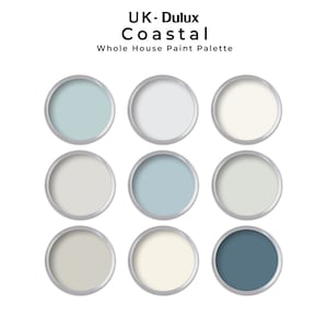 Coastal UK Dulux Paint Color Palette | Dulux (UK Color Codes) Coastal ...