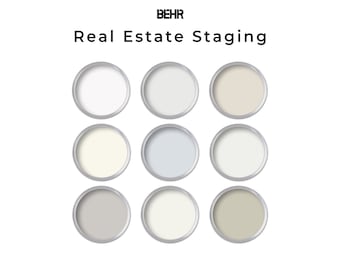 Behr Neutral Paint Color Palette | Whole House Paint Palette for Real Estate Staging