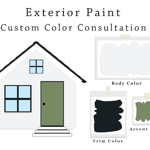 Custom Exterior Paint Consultation House Exterior Paint Etsy