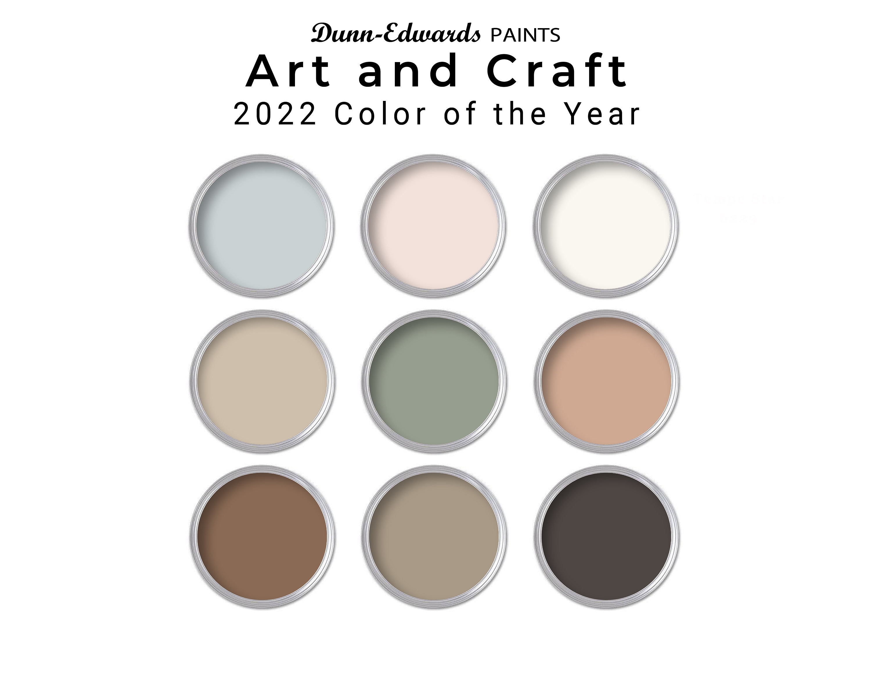 Dunn edwards Paint Palette 2022 Color of Year Interior Paint Palette Etsy UK