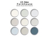 Dulux UK Farmhouse Paint Color Palette | Farmhouse Interior Paint Colors | Whole House Paint Palette