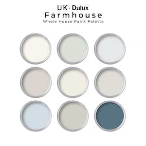 Farmhouse Dulux UK Paint Color Palette | Dulux UK Farmhouse Interior ...