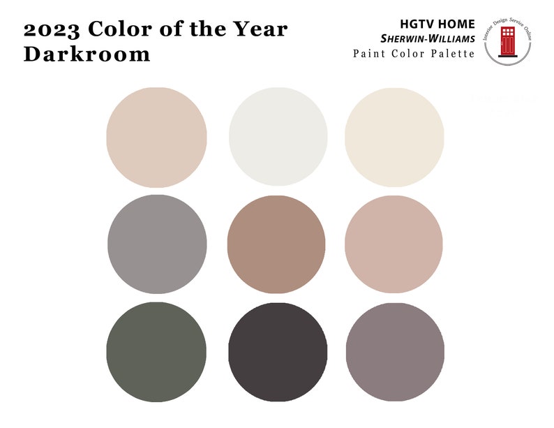 HGTV Darkroom Paint Scheme 2023 Hgtv Sherwin Williams Color Etsy