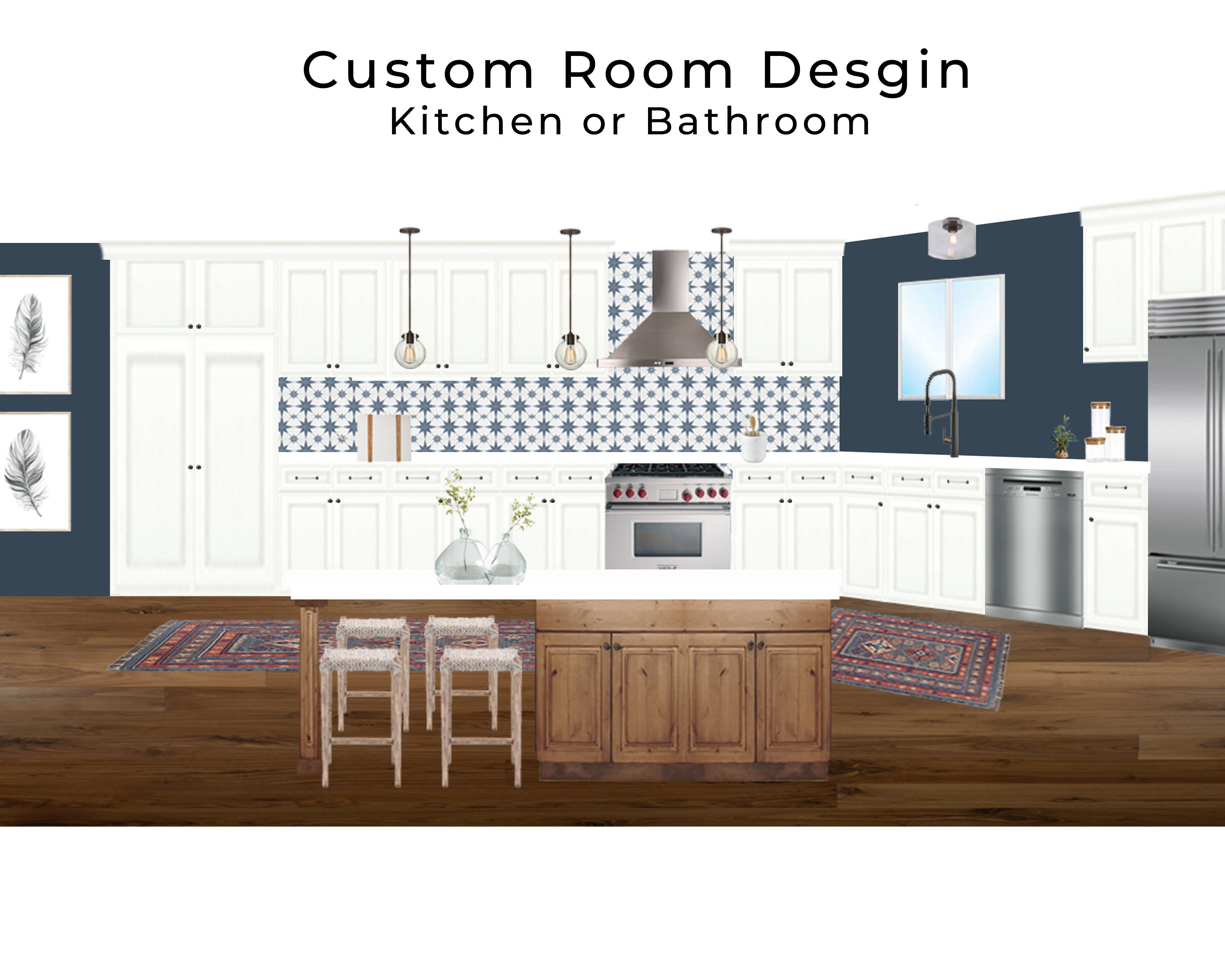 Kitchen or Bathroom Interior Design Service | Custom Room Design ...