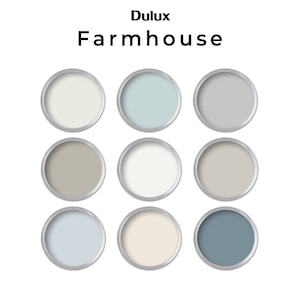 Farmhouse Dulux Paint Color Palette | Home Paint Palette Dulux (Canadian Codes)