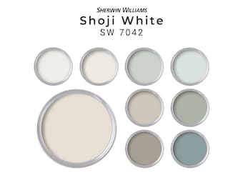 Sherwin Williams Shoji White Paint Palette | Shoji White Whole House Paint Color Palette