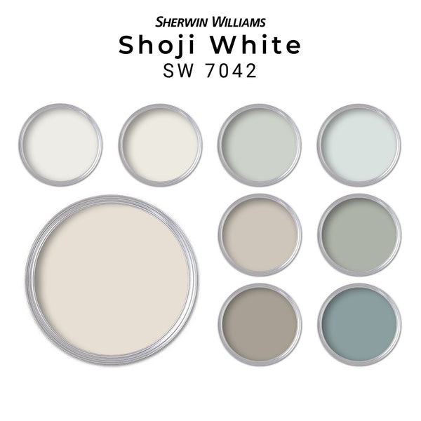 Sherwin Williams Shoji White Paint Palette | Shoji White Whole House Paint Color Palette